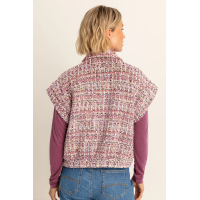 Expresso Gilet Jasje Boucle Sangria